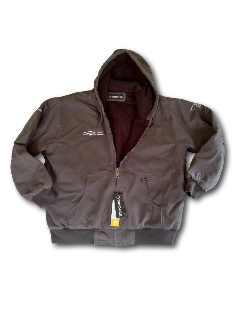 DRI DUCK Cheyenne 5020 Work Jacket 2XL NWT Charcoal Grey Canvas Hooded Cargill